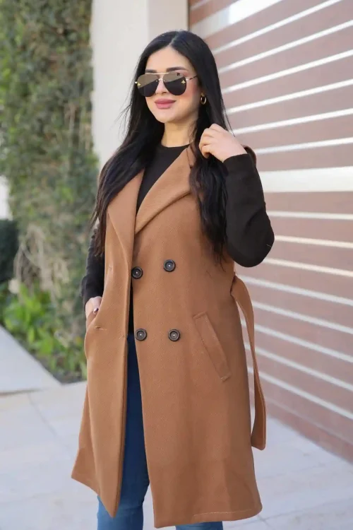 Manteau Cachemire Sans Manches